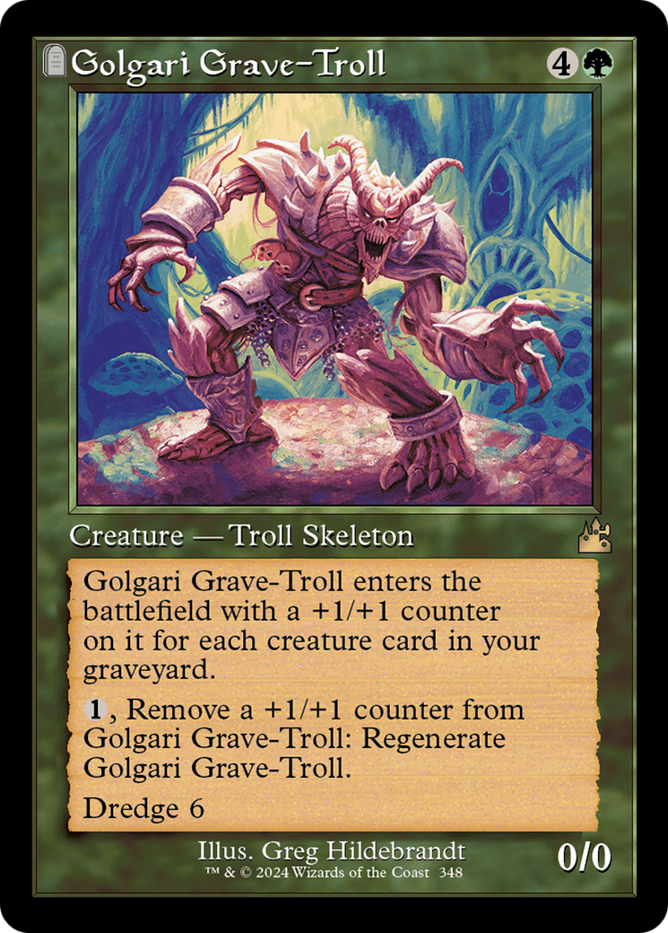 Golgari Grave-Troll (Retro) (348) Foil - Ravnica Remastered