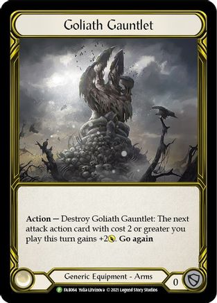 Goliath Gauntlet (Golden) (FAB064) Cold Foil - Flesh and Blood: Promo Cards