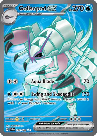 Golisopod ex (Full Art) (221) Holofoil - Paradox Rift