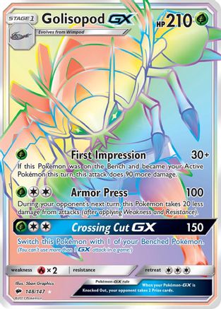 Golisopod GX (148) Holofoil - Burning Shadows