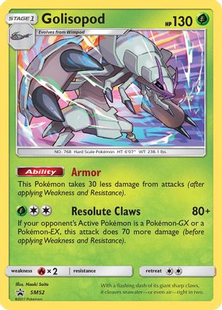 Golisopod (SM52) Holofoil - Black Star Promos