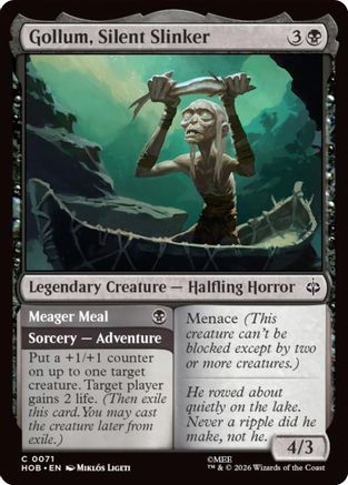 Gollum, Silent Slinker // Meager Meal (071) Foil - The Hobbit