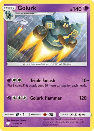 Golurk (44) Reverse Holofoil - Shining Legends