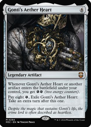 Gonti's Aether Heart (294) Ripple Foil - Commander: Modern Horizons 3