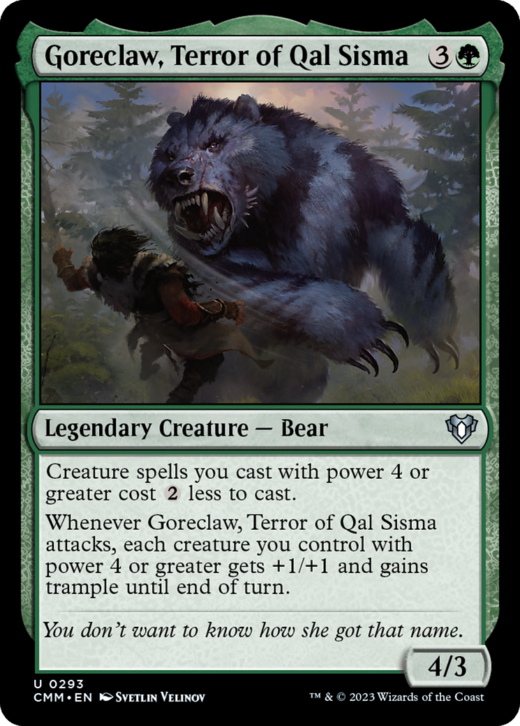 Goreclaw, Terror of Qal Sisma (293) - Commander Masters