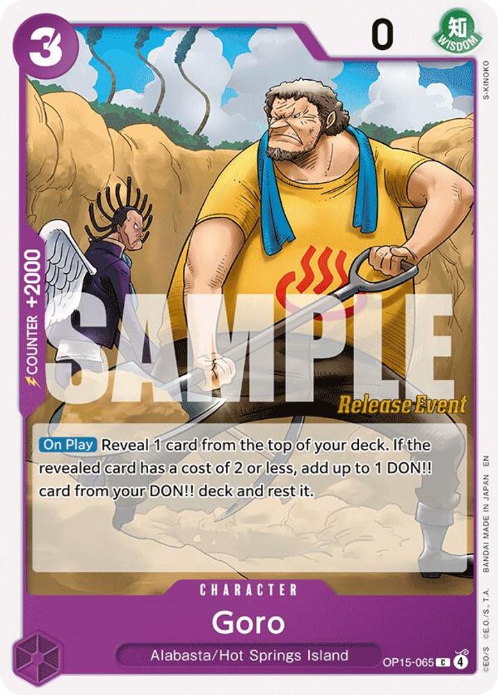 Goro (OP15-065) Release Event Cards