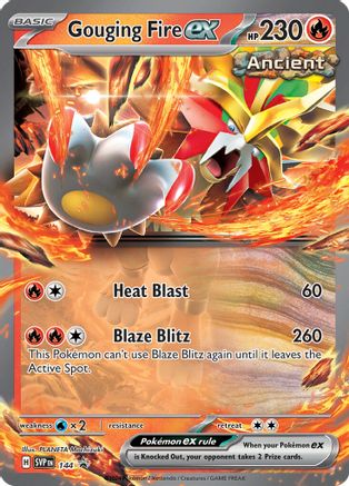 Gouging Fire ex (144) Holofoil - Black Star Promos