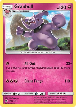 Granbull (138) - Lost Thunder
