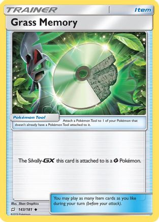 Grass Memory (143) Reverse Holofoil - Team Up