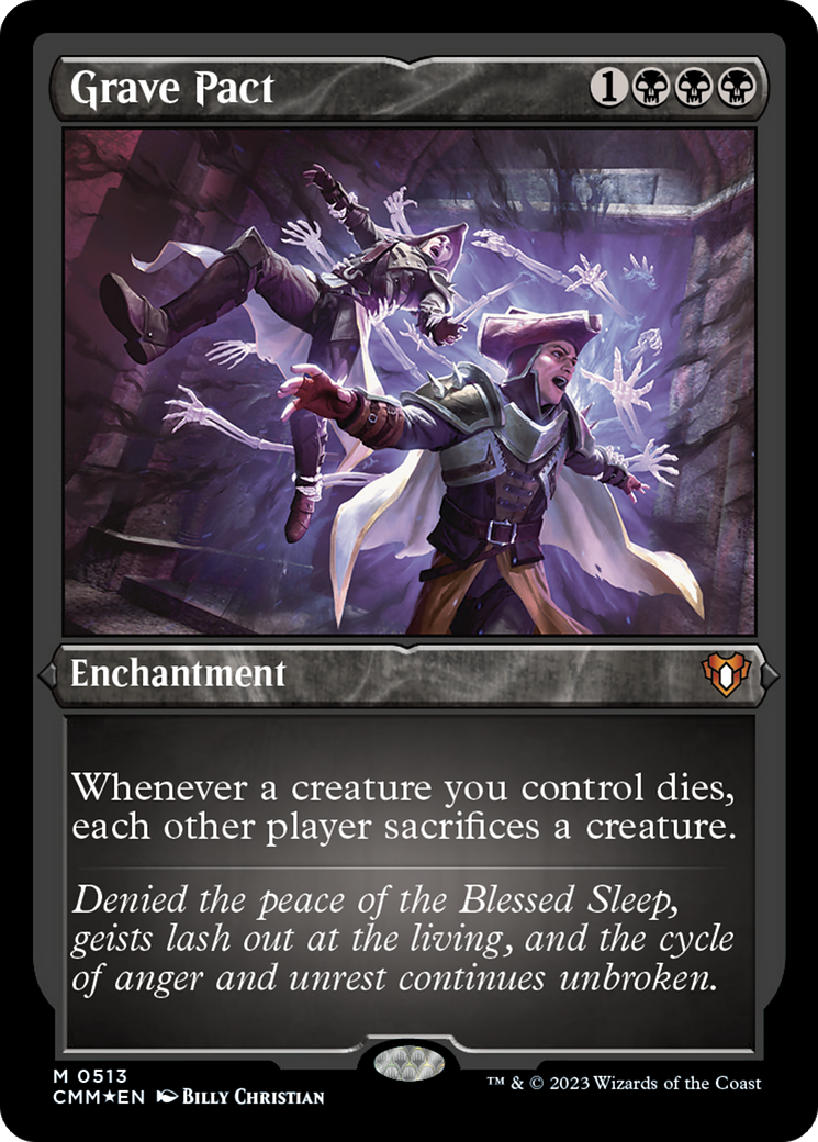 Grave Pact (513) Etched Foil - Commander Masters