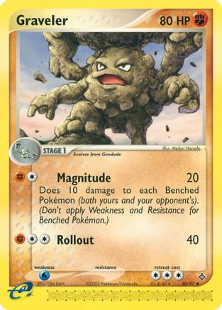Graveler (30) Reverse Holofoil - Dragon