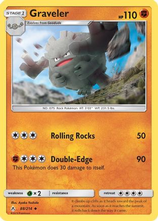 Graveler (88) - Unbroken Bonds