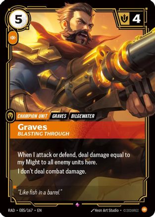 Graves, Blasting Through (085) Foil - Radiance