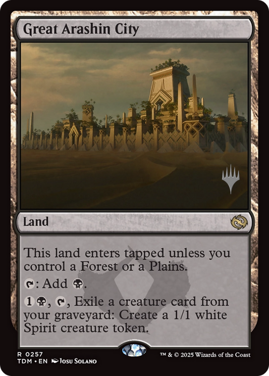 Great Arashin City (Promo Pack) (257) Foil - Tarkir: Dragonstorm