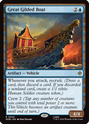 Great Gilded Boat (042) Foil - The Hobbit