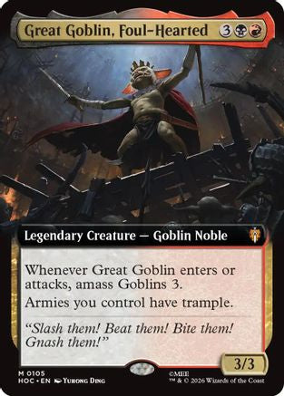 Great Goblin, Foul-Hearted (Extended Art) (105) - The Hobbit: Eternal-Legal