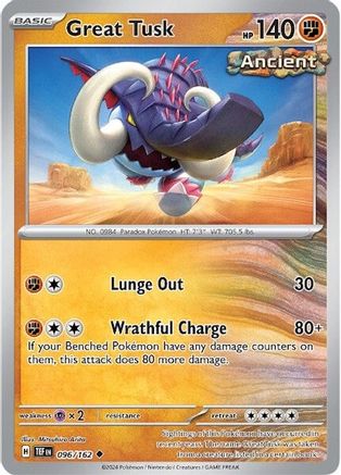 Great Tusk (96) Reverse Holofoil - Temporal Forces