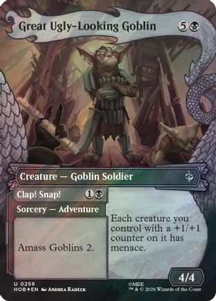 Great Ugly-Looking Goblin // Clap! Snap! (Showcase) (259) Surge Foil - The Hobbit