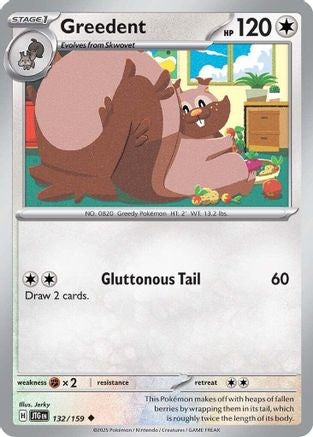 Greedent (132) Reverse Holofoil - Journey Together