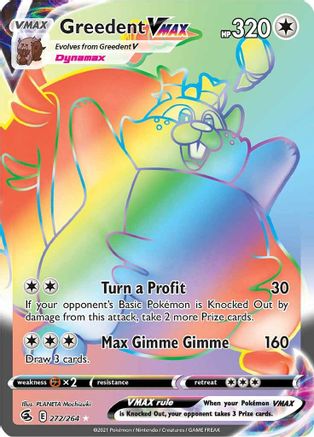 Greedent VMAX (272) Holofoil - Fusion Strike