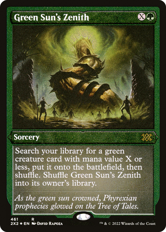 Green Sun's Zenith (461) Etched Foil - Double Masters 2022