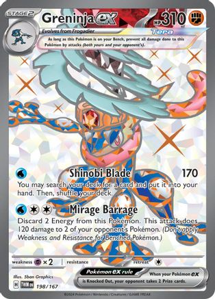 Greninja ex (Full Art) (198) Holofoil - Twilight Masquerade