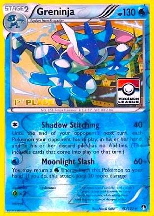 Greninja (Pokemon League) [1st Place] (40) Reverse Holofoil - League & Championship Cards