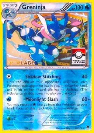 Greninja (Pokemon League) [3rd Place] (40) Reverse Holofoil - BREAKpoint