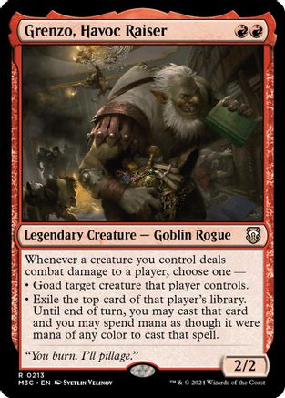 Grenzo, Havoc Raiser (213) Ripple Foil - Commander: Modern Horizons 3