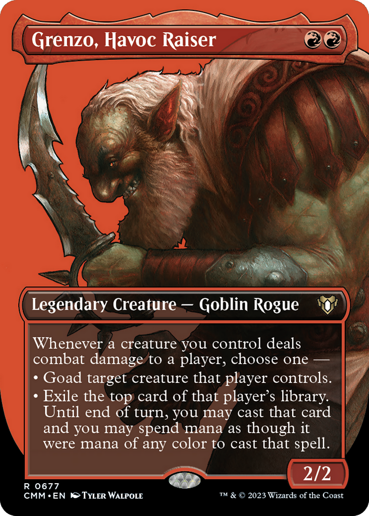 Grenzo, Havoc Raiser (Borderless) (677) Foil - Commander Masters