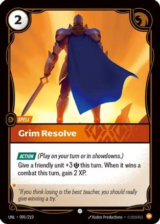 Grim Resolve (095) Foil - Unleashed
