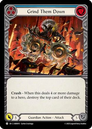 Grind Them Down (Blue) (BDD015) - Bravo Demo Deck