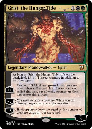 Grist, the Hunger Tide (264) Ripple Foil - Commander: Modern Horizons 3