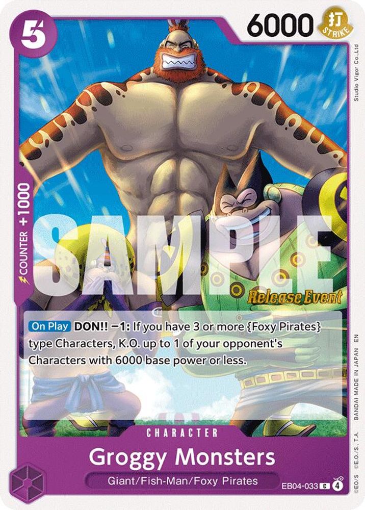 Groggy Monsters (EB04-033) Release Event Cards
