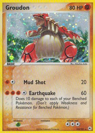 Groudon (102) Holofoil - Hidden Legends