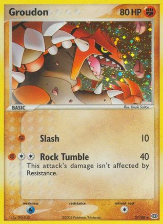 Groudon (5) Holofoil - Emerald