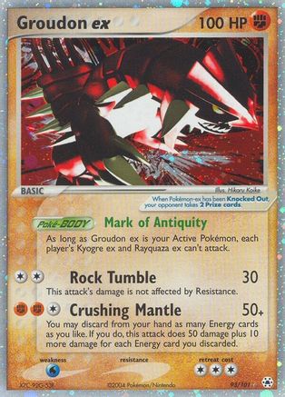 Groudon ex (93) Holofoil - Hidden Legends