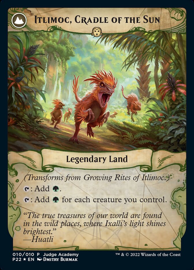 Growing Rites of Itlimoc // Itlimoc, Cradle of the Sun (010) Foil - Judge Gift Cards 2022