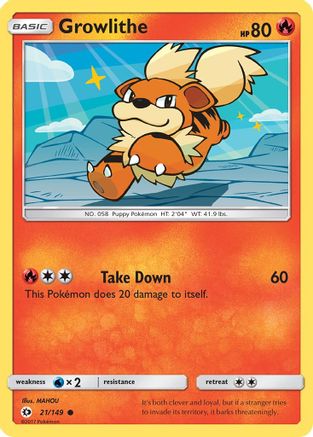 Growlithe (21) - Sun & Moon