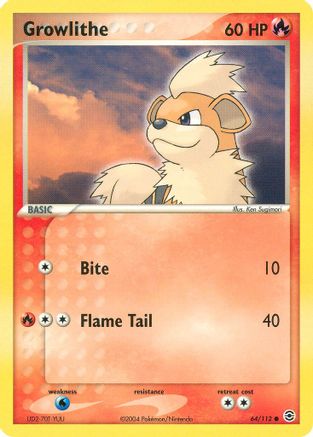Growlithe (64) - FireRed & LeafGreen