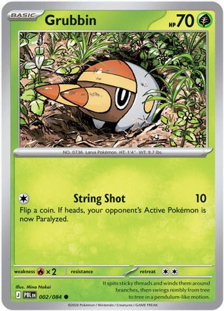 Grubbin (2) Reverse Holofoil - Pitch Black
