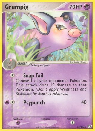 Grumpig (30) Reverse Holofoil - Emerald