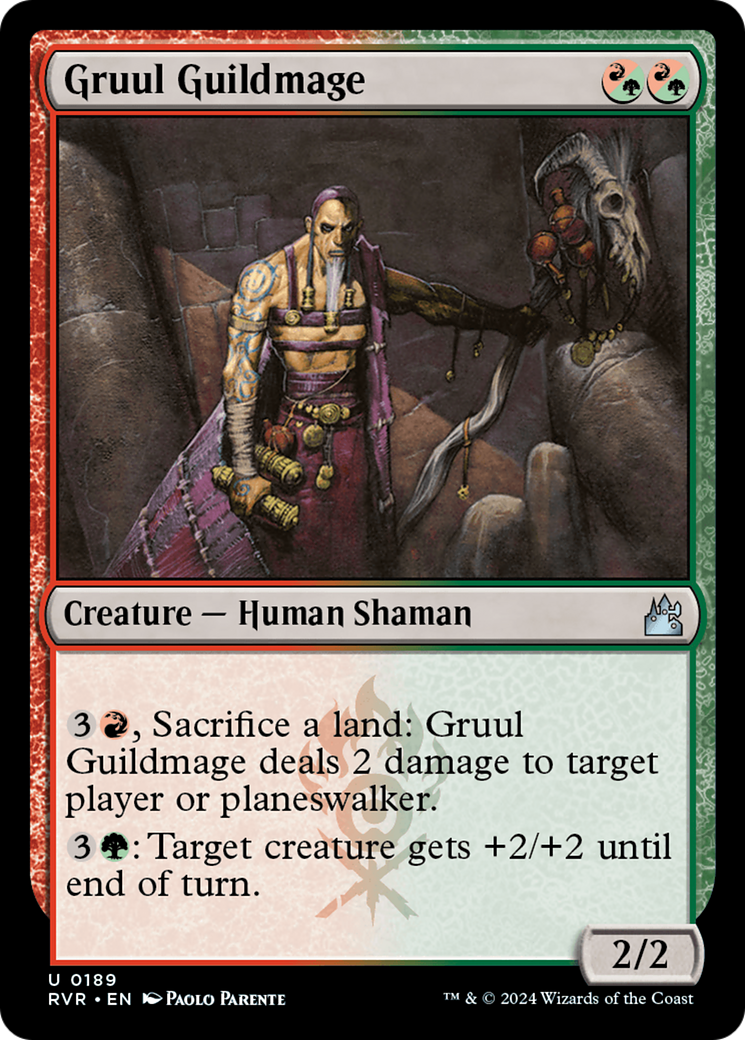 Gruul Guildmage (189) Foil - Ravnica Remastered