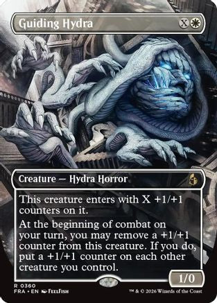 Guiding Hydra (Borderless) (360) Foil - Reality Fracture