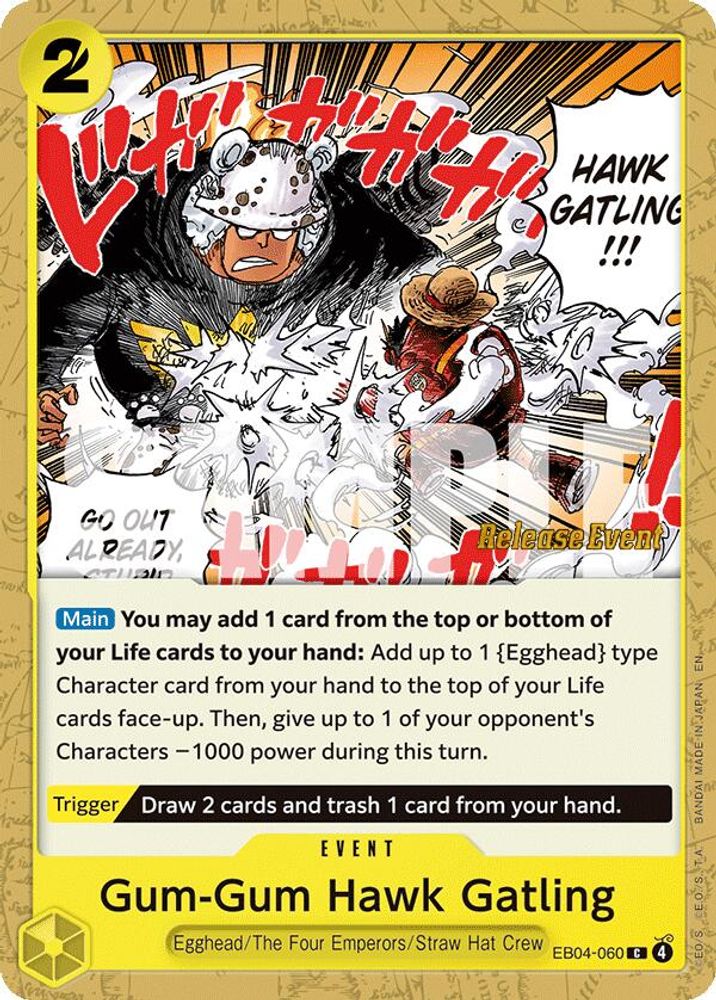 Gum-Gum Hawk Gatling (EB04-060) Release Event Cards