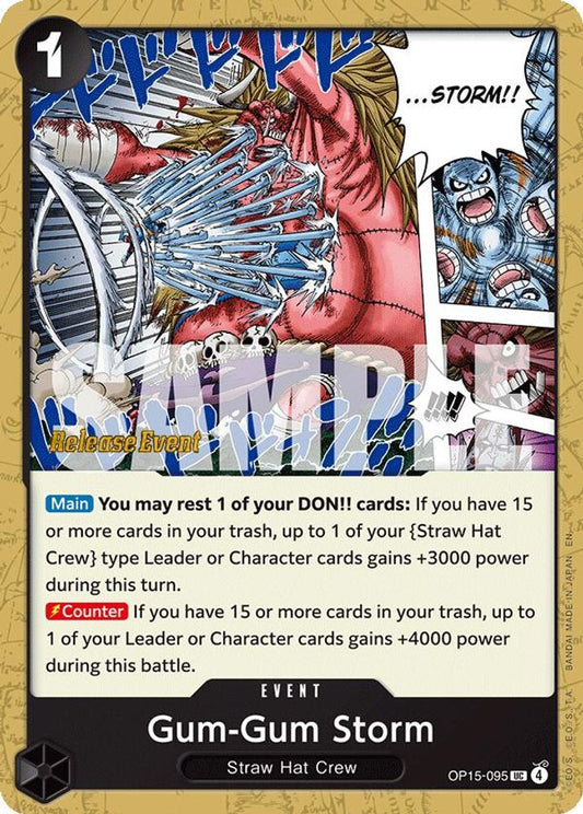 Gum-Gum Storm (OP15-095) Release Event Cards