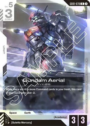 Gundam Aerial (GD01-070) Holofoil - Newtype Rising