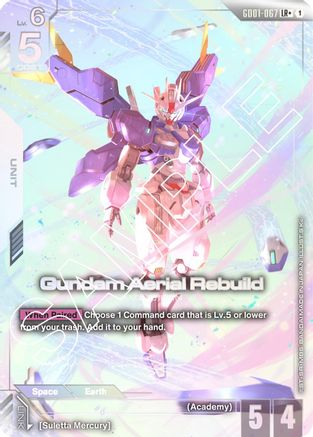 Gundam Aerial Rebuild (LR+) (GD01-067) Holofoil - Newtype Rising