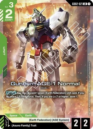 Gundam AGE-1 Normal (GD02-021) Holofoil - Dual Impact