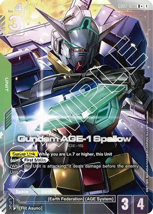 Gundam AGE-1 Spallow (R+) (GD02-023) Holofoil - Dual Impact